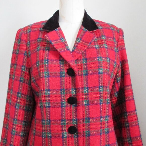 Talbots Wool Plaid Jacket Made in the USA - Picture 3 of 8